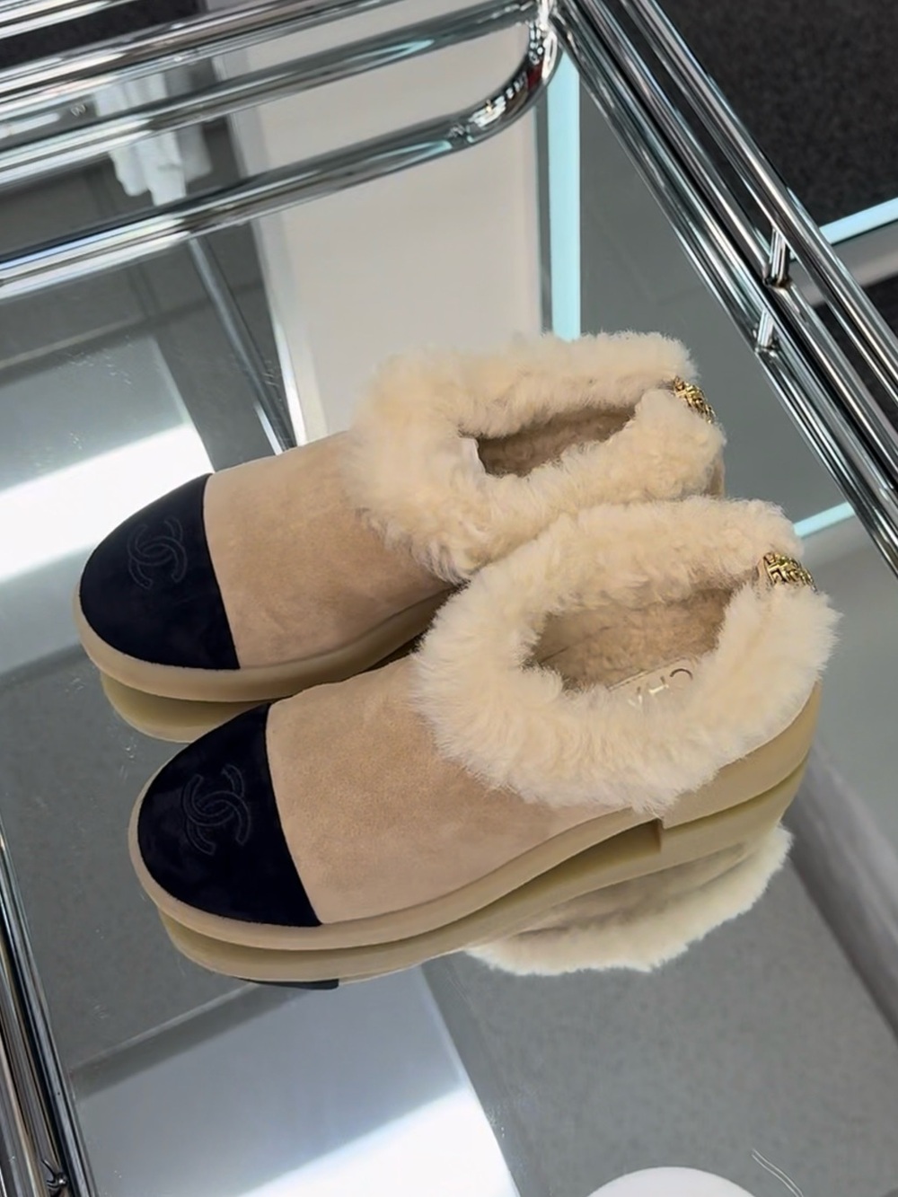 Chanel shearling suede Short Boots - Picture 8 of 13